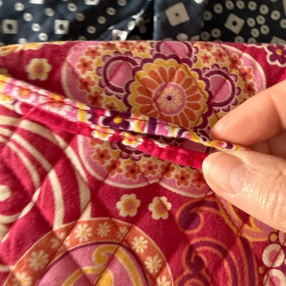 Vera Bradley Pink and Yellow Paisley Wallet - Picture 7 of 7